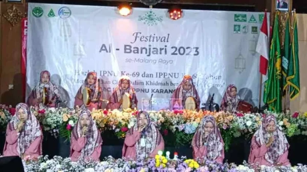 Harlah IPNU IPPNU PAC Karangploso Malang Gelar Festival Al Banjari