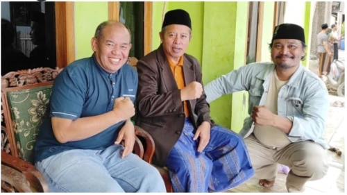Ketua Tanfidziyah PCNU Kabupaten Bandung KH Asep Jamaludin bersama Ketua LTNNU Kabupaten Bandung