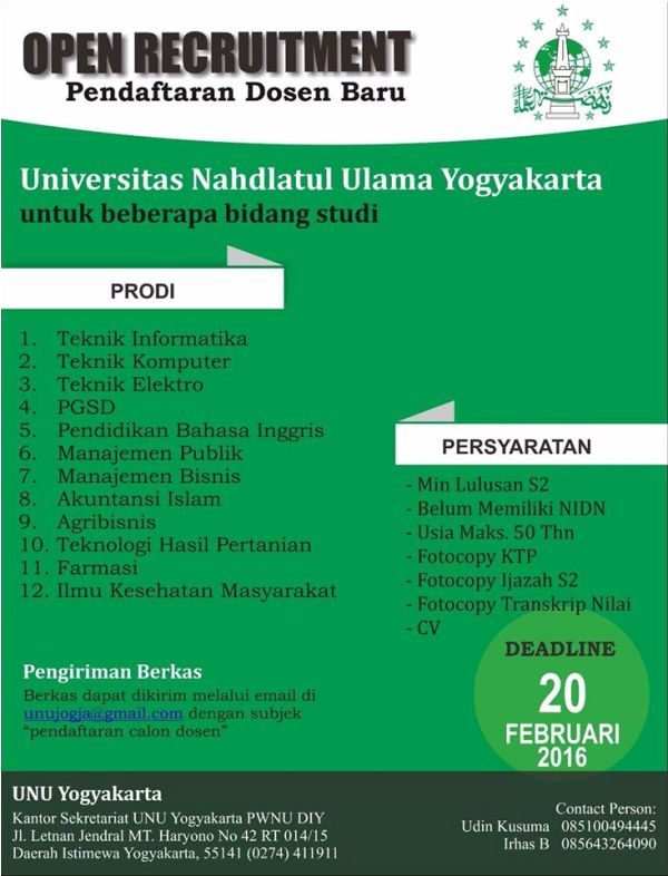 Universitas Di Yogyakarta Yang Masih Membuka Pendaftaran