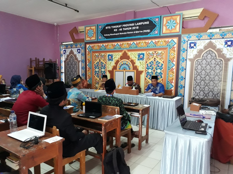 Mtq Ke 46 Provinsi Lampung Lombakan Musabaqah Makalah Ilmiah Al Qur An