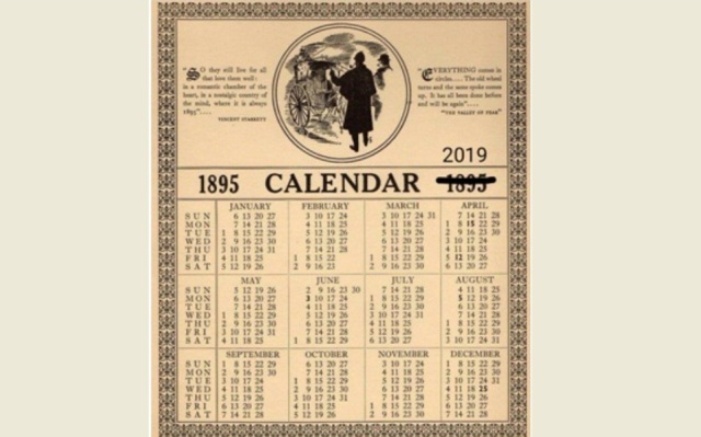 Mengapa Kalender 1895 Sama Persis Dengan 2019