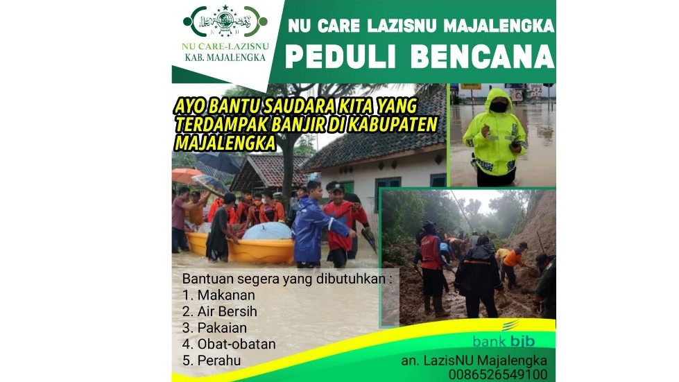 Nu Care Lazisnu Majalengka Buka Layanan Donasi Untuk Warga Terdampak