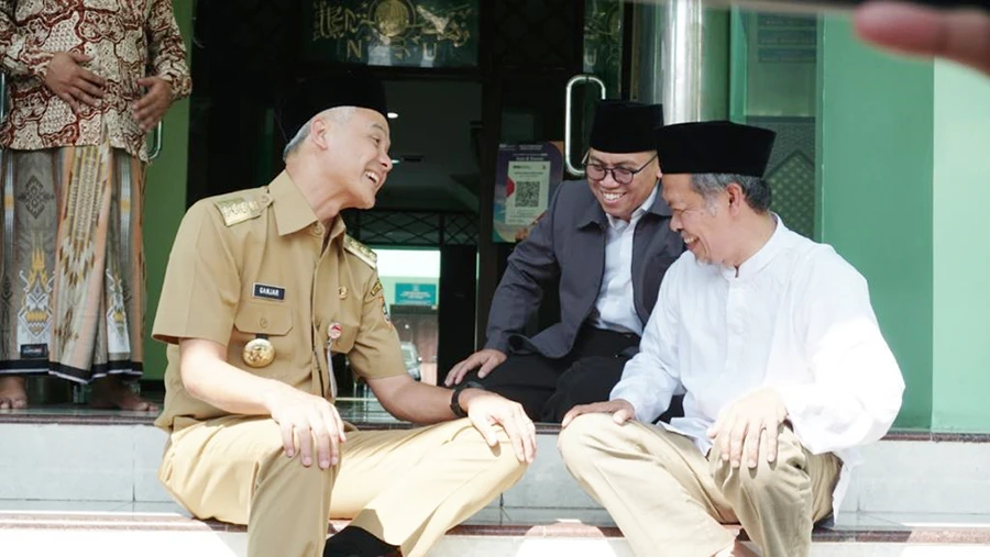 NU Jateng Pamerkan Keberhasilan Tanam Padi Organik Ke Gubernur Ganjar