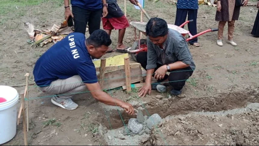 LPBINU Sulawesi Tengah dan FSPPG Bangun Rumah Layak untuk Warga