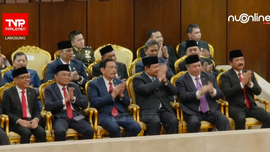 Prabowo Hadiri Sidang Tahunan 2024 sebagai Menteri Pertahanan dan Ketum Gerindra