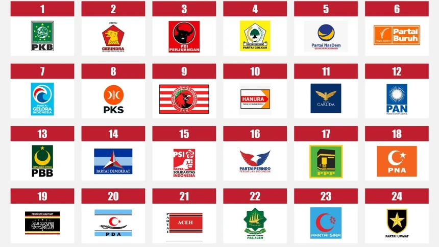 KPU Tetapkan 10 dari 18 Partai Politik Gagal Masuk Parlemen