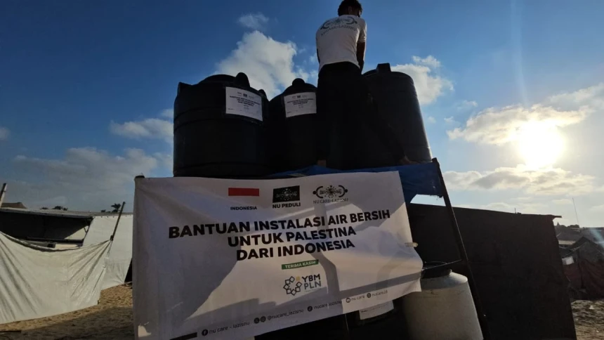 3 Ribu Warga Palestina Manfaatkan Instalasi Air Bersih Bantuan NU Care-LAZISNU