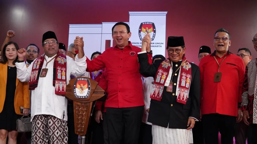 Pramono-Rano Resmi Daftar sebagai Cagub-Cawagub Jakarta pada Pilkada 2024