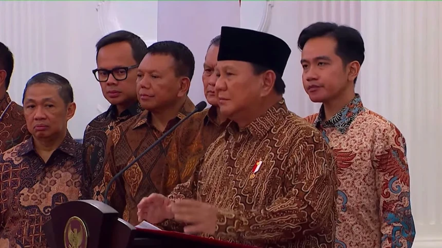 Prabowo Umumkan Kabinet Merah Putih, Ada 5 Menteri Berstatus Pengurus NU