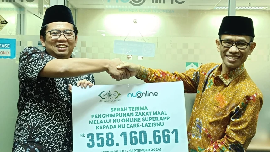 NU Online Serahkan Rp358 Juta Hasil Zakat Mal di Super App kepada LAZISNU