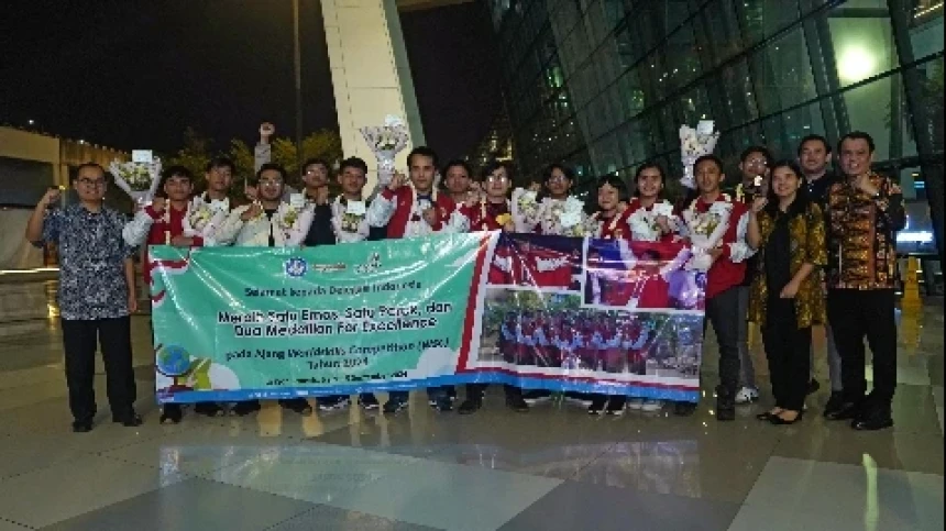 Alumni SMK dan Mahasiswa Vokasi Raih Lima Medali di WSC 2024, Harumkan Nama Indonesia