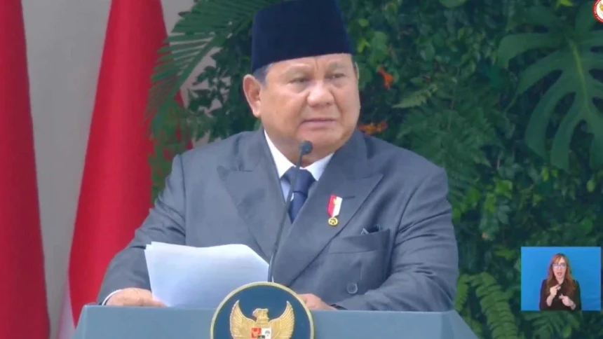 Presiden Prabowo Sebut Pembangunan Ekonomi Sesuai Nilai Pancasila Jadi Tantangan Besar Bangsa Indonesia