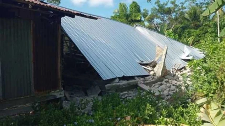 Dampak Gempa M7,7, Sejumlah Rumah Warga di Sulawesi Utara Rusak