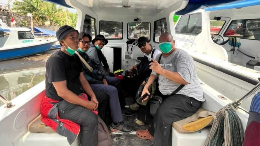 Lima Wartawan Hilang Kontak di Perairan Gunung Anak Krakatau, Tim SAR Lakukan Pencarian