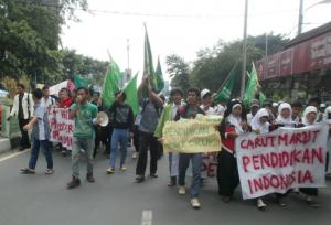 Gelar Aksi, Pelajar NU Tuntut Pembenahan Pendidikan