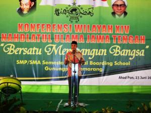 Gubernur Ingin Bangun Jateng dengan Semangat Kiai NU