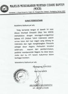 Abuya Muhtadi Banten: HTI Haram Hukumnya