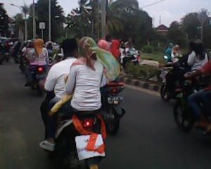 Muludan, NU Lampung Selatan Keliling Kota Kalianda