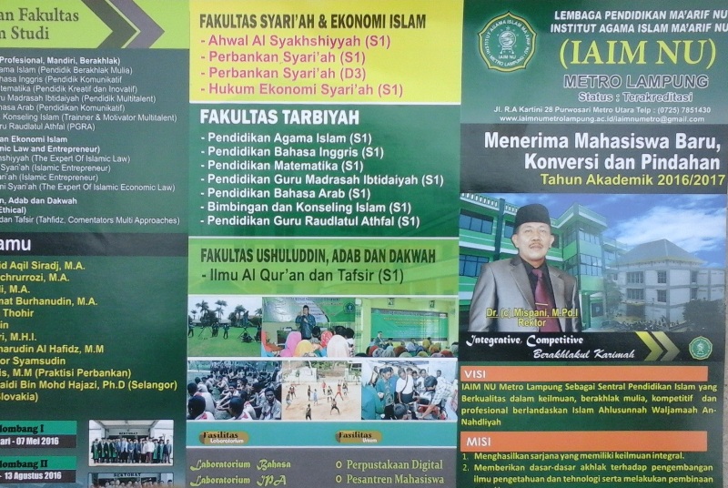 IAIM NU Metro Lampung Buka Pendaftaran Mahasiswa Baru