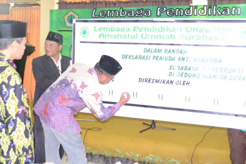 IPNU Surabaya Deklarasikan Pemuda Surabaya Antinarkoba