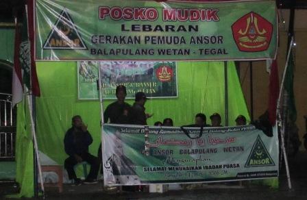 Ranting Ansor Balapulang Wetan Tegal Pun Bikin Posko Mudik