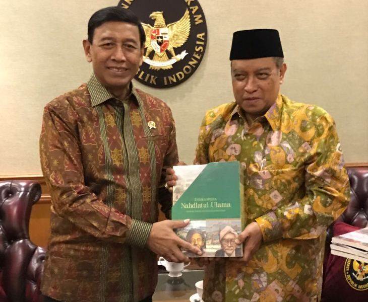 Ditemui Rombongan PBNU, Menkopolhukam Akan Baca Shalawat Nariyah