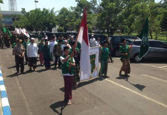 Kirab Resolusi Jihad Tiba di Pasuruan, Makam Kiai Hamid Jadi Tujuan