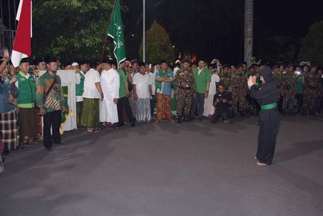 Pagar Nusa Sidoarjo Unjuk Kebolehan Sambut Kirab Resolusi Jihad