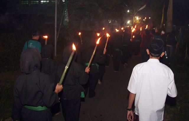 Obor dan Gambus, Suguhan Pesantren Alpansa Sambut Kirab Resolusi Jihad