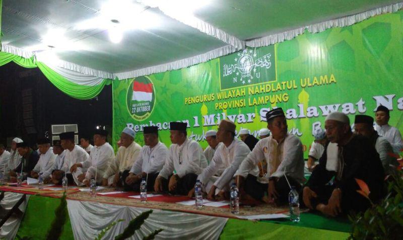 Ulama dan  Umaro Lampung Lantunkan 1 Miliar Shalawat
