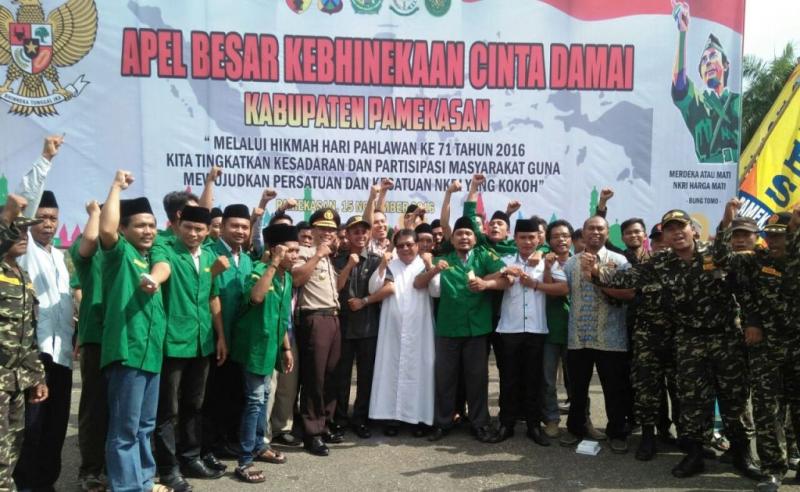 GP Ansor Pamekasan Ikuti Deklarasi Akbar Cinta Damai