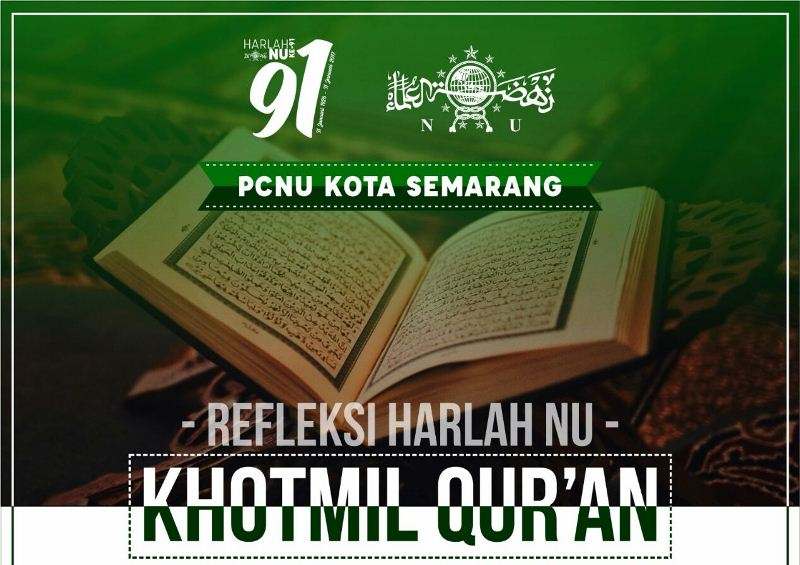 Peringati Harlah, PCNU Semarang Potong 91 Tumpeng