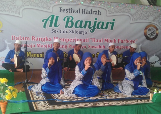 Kader Muda NU di Sidoarjo Gelar Festival Hadrah Al-Banjari