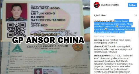 Heboh Hoaks Non-Muslim Tionghoa Jadi Anggota Banser