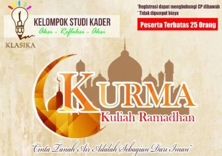 Kelompok Studi Kader Gelar Kuliah Serial Ramadhan