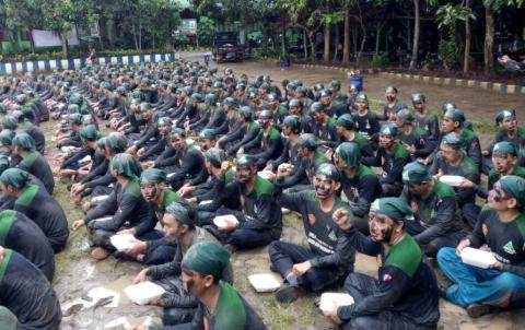 Siapkan Pasukan Posko Lebaran, Ansor Tarub Kaderisasi Banser