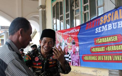 Ratusan Orang Di Lampung Mendapat Penyembuhan ATS Banser