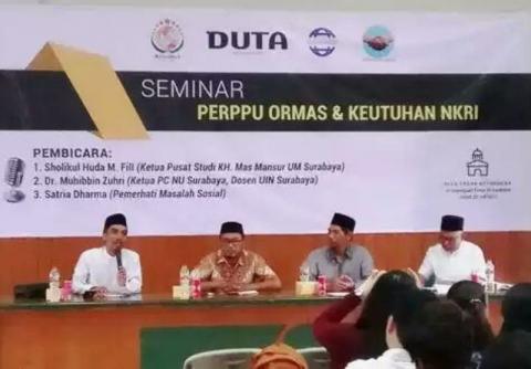 Ketua PCNU Surabaya: Pemerintah Telat Keluarkan Perppu Ormas