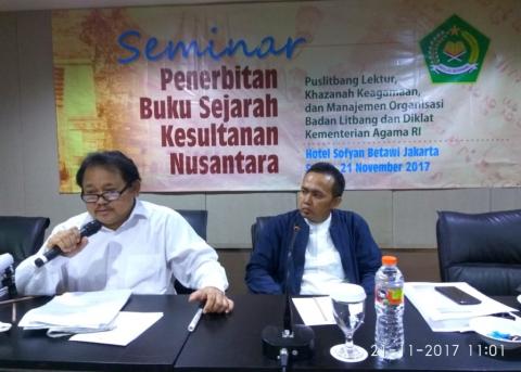 Buku Sejarah Kesultanan Nusantara Siap Diterbitkan Puslitbang Kemenag