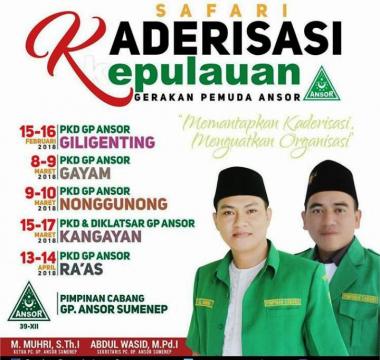 Ansor Sumenep Selenggarakan Safari Kaderisasi Kepulauan