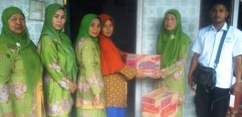 Muslimat Mojowarno Salurkan Bantuan untuk Korban Banjir di Jombang