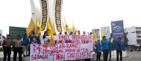 PMII Banda Aceh Tolak Revisi UU MD3