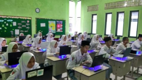 MAU WH Tambakberas Gelar UAMNU Berbasis Komputer