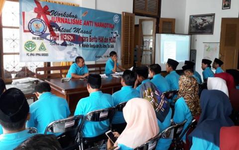 Puluhan Pelajar Brebes Dibekali Jurnalistik Antinarkoba