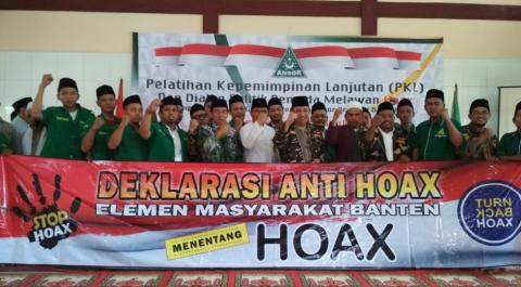 Ansor Banten Deklarasi Lawan Hoaks
