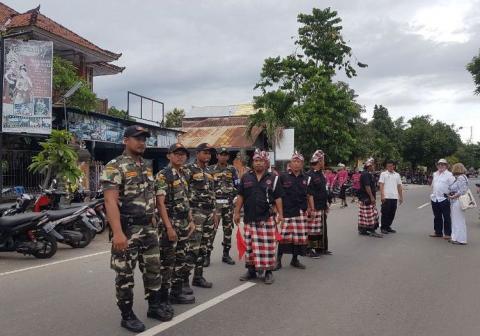 Banser Bali Rutin Bantu Pecalang Saat Perayaan Nyepi