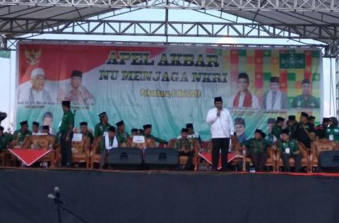 Perkuat Tekad Jaga NKRI, PWNU Riau Gelar Apel Akbar