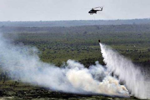 Cegah Potensi Kebakaran Hutan dan Lahan dengan Bom Air