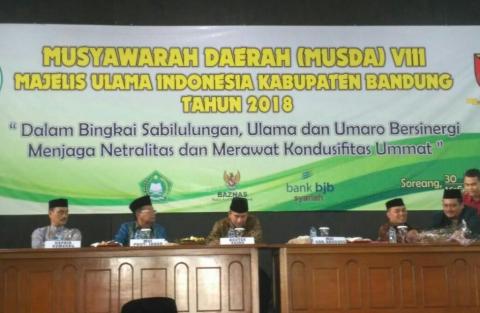 Suara Ormas Islam Dikebiri di Musda MUI Kabupaten Bandung