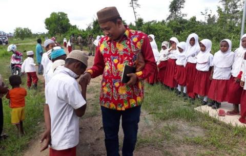 LAZISNU Bantu Pembangunan SD di Sorong